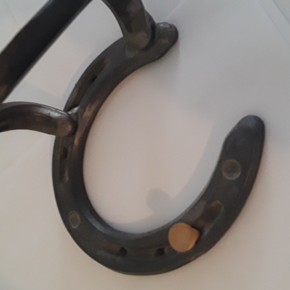 Rustic Golfer Sculpture Welded Horseshoe Golf Cowboy🏌🏼‍♂️🏌🏾‍♀️⛳🤠Folk Art - Picture 5 of 9